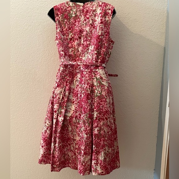 Talbot’s pink linen floral dress NWOT - Picture 2 of 5
